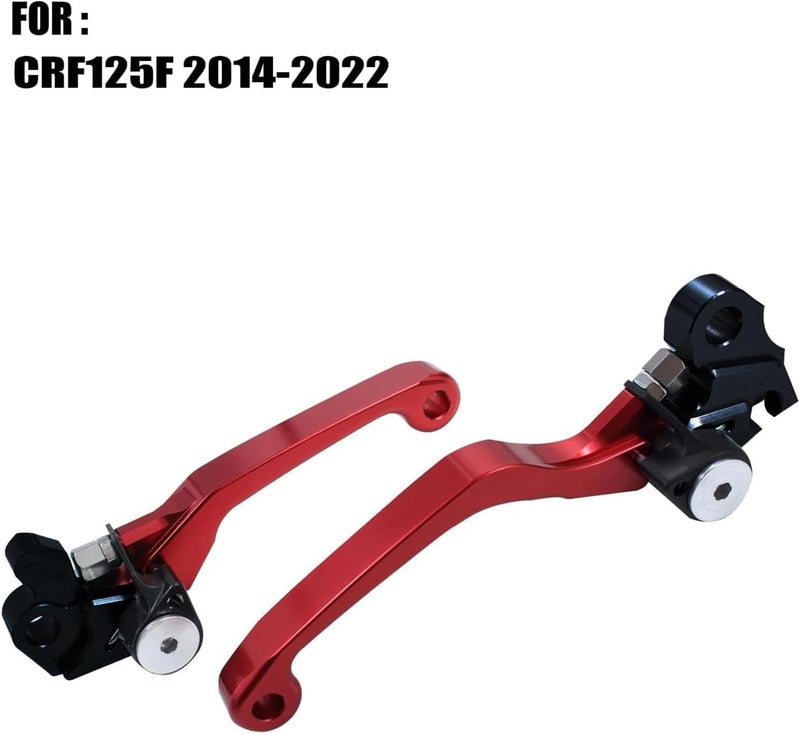 Adsspro Motorcycle Billet Foldable Brake Clutch Lever Handle CNC Aluminum Pivot for CRF125F CRF125 F CRF 125 F 2014-2022 2014 2015 2016 2017 2019 2019 2020 2021 2022 Dirt Pit Bike Motocross Motorbike - Image 2